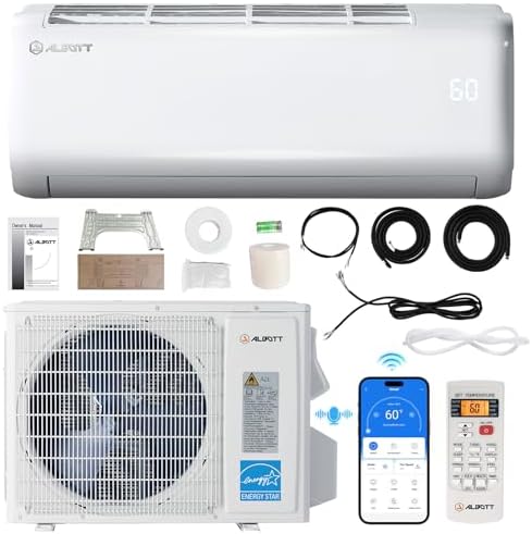 Albott 12000 BTU Mini Split AC with Wi-Fi and Voice Control