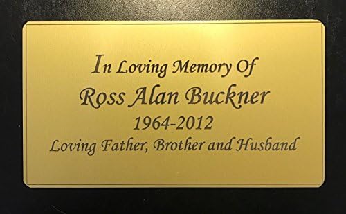 Personalized Gold Name Plate 45x25 Inch Engraved Plaque