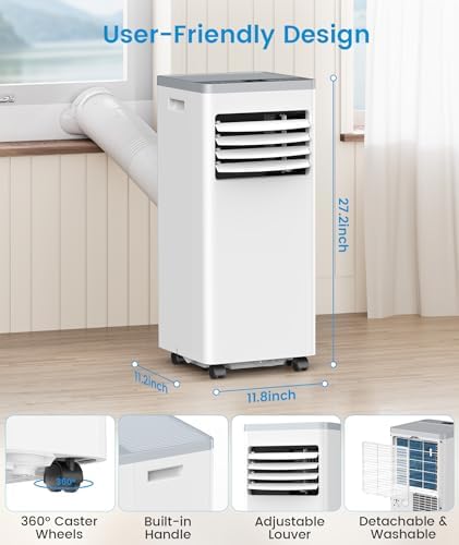 Electactic Portable Air Conditioner 10000 BTU 3-in-1 Modes