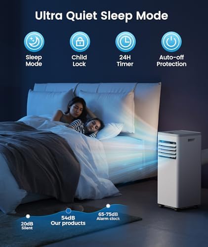Electactic Portable Air Conditioner 10000 BTU 3-in-1 Modes