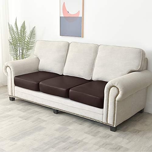 Yates Home 3 Piece PU Leather Sofa Slipcover