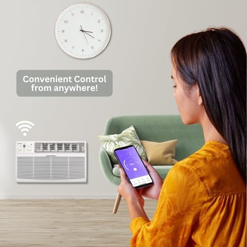 OLMO 14000 BTU 230V Wall Air Conditioner with Heating and Smart Control