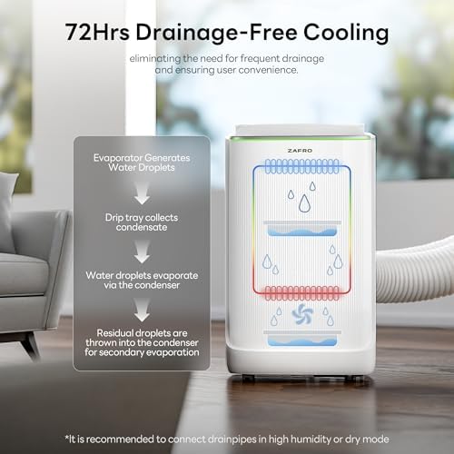ZAFRO 16000 BTU Portable Air Conditioner Ultra Quiet 42dB