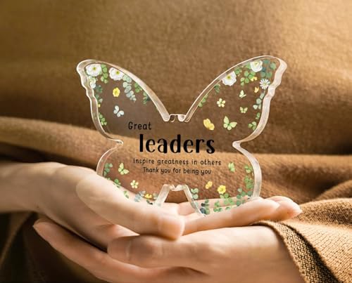 Boss Lady Gifts for Women Butterfly Acrylic Plaque