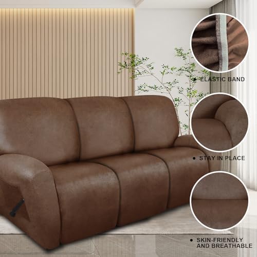 Molasofa Recliner Sofa Covers - 8 Piece Stretch Washable Set