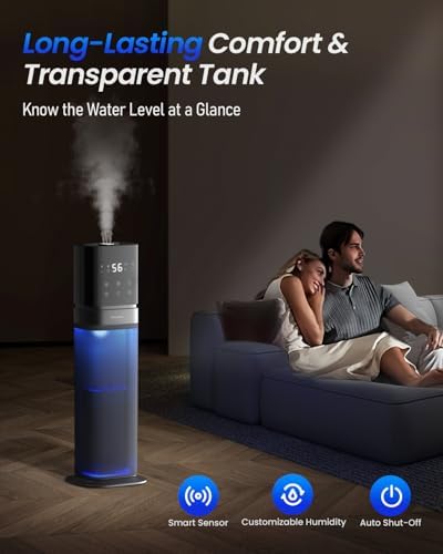 AILINKE Smart Humidifier for Large Room with Night Light and Voice Control