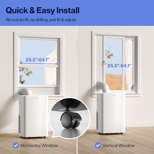 Della 14000 BTU Portable AC with Heat Alexa WiFi Compatible
