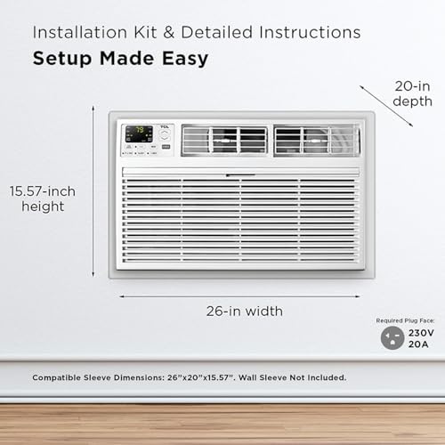 TCL H8T91H 8000 BTU Wall AC Unit with Heater