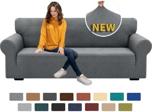 XINEAGE 1 Piece Stretch Sofa Cover Pet Friendly Soft Washable