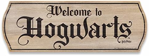 Harry Potter Welcome to Hogwarts Wood Wall Decor Banner Sign