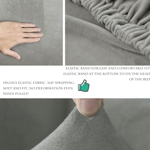 Stretch Headboard Slipcover - Elastic Bed Protector for Full Coverage Protection