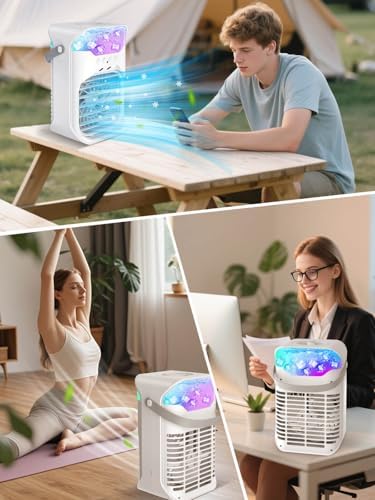 Portable Air Conditioner with 4 Speeds and 2 Cool Mists 1