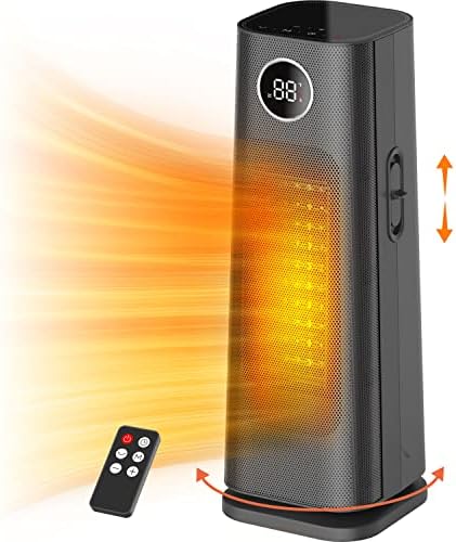 Wind Talk 1500W Electric Ceramic Space Heater with 4 Modes and Timer
