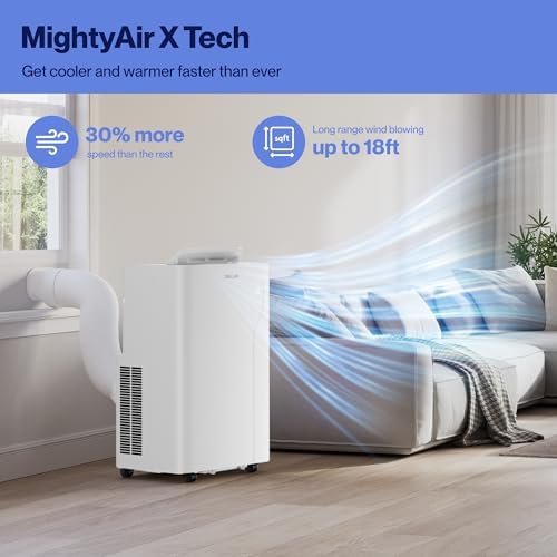 Della 14000 BTU Portable AC with Heat Alexa WiFi Compatible