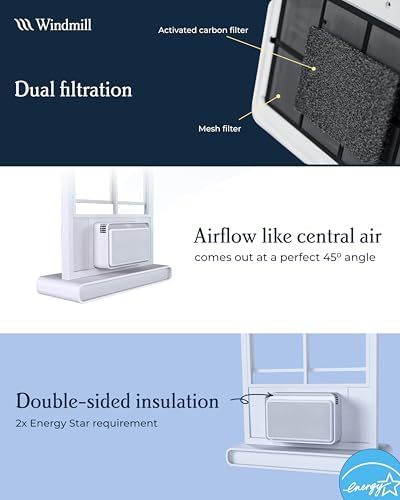 Windmill 10000 BTU Inverter Window AC - Ultra Quiet Smart Energy Efficient