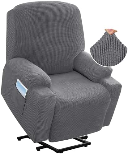 HVERSAILTEX Power Lift Recliner Slipcover with Side Pocket and Footrest