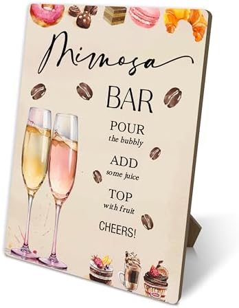 Coffee Mimosa Bar Sign Wedding Shower Decor