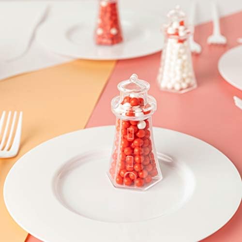 Hammont Light House Candy Boxes 12 Pack Clear Acrylic