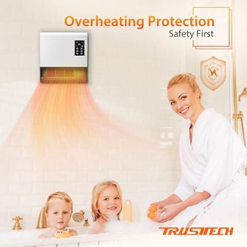 TRUSTECH 1500W Wall Mounted Space Heater with Stand