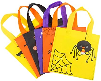 CCINEE 24pcs Non-Woven Halloween Treat Bags with Handles