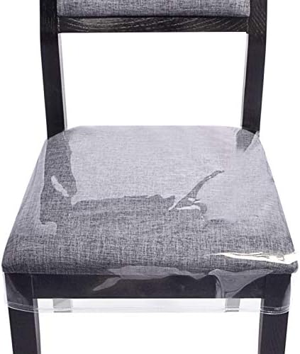 Zipcase 4 Pack Clear Chair Covers for Dining Chairs