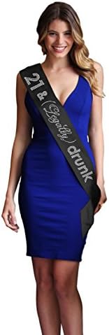 Rhinestone Sash 21st Birthday Party Supplies