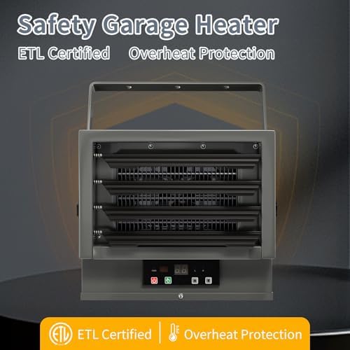 Electric Garage Heater with Remote 7500W Ceiling Mount