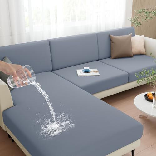 Hyha Waterproof Sofa Slipcover Non-Slip Cushion Cover for Pet and Kids