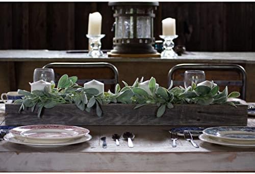 Rustic Centerpiece Barnwood Box for Dining Room Decor