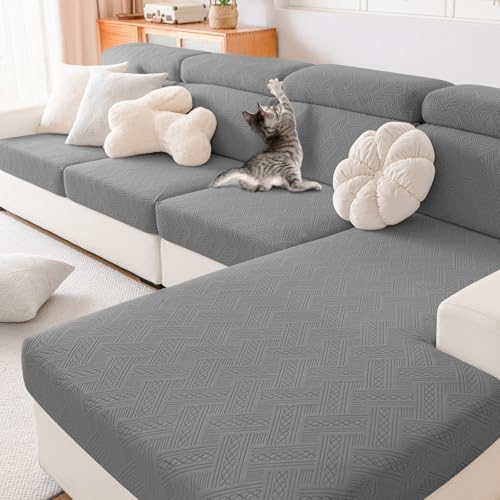 Hyha Waterproof Couch Cushion Covers 3 Pack Grey 1