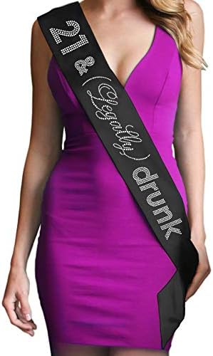 Rhinestone Sash 21st Birthday Party Supplies