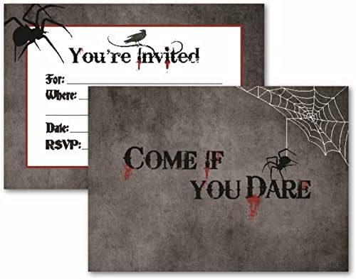 Charmed By Dragons Halloween Party Invites with Envelopes 1