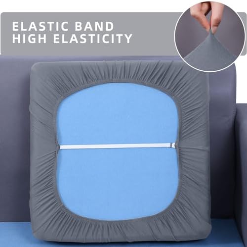 Hyha Waterproof Sofa Slipcover Non-Slip Cushion Cover for Pet and Kids