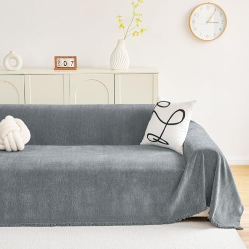 hyha Boho Sofa Cover for Dogs Grey 71x118 Inch