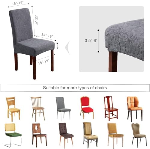 Waterproof Dining Chair Covers for Kitchen and Dining Room