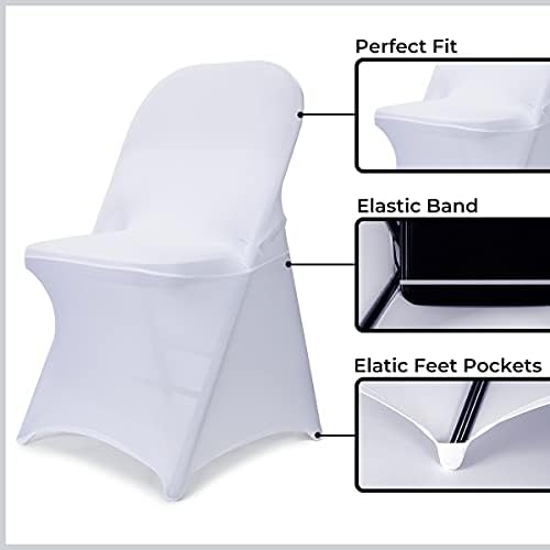 Babenest Universal Stretch Chair Covers 10 PCS White