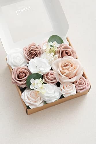 Lings Moment Dusty Rose Artificial Flowers and Greenery Combo Set