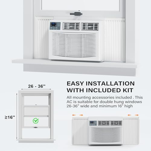ROVSUN 8000 BTU Window AC with Heat and Smart Control