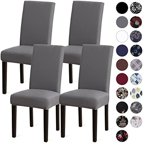 Sufdari Dining Chair Covers Set of 4 - Gray