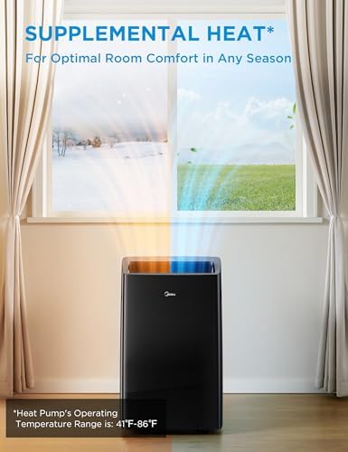 Midea MAP14HS1TBL-A Portable AC 14000 BTU with Heat