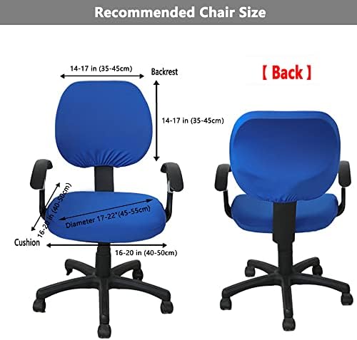 Melaluxe Computer Office Chair Covers Black 1