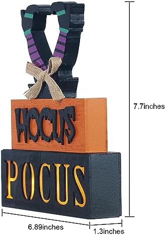 Halloween Decorations Indoor LED Hocus Pocus Sign