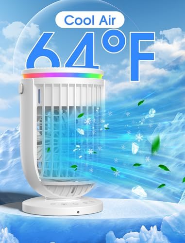 AI Portable Air Conditioner Fan with 120 Degree Rotation