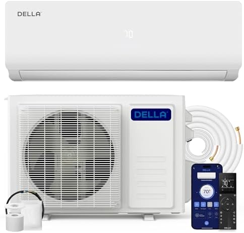 Della Vario Series 12000 BTU Mini Split AC with Alexa Compatibility 1