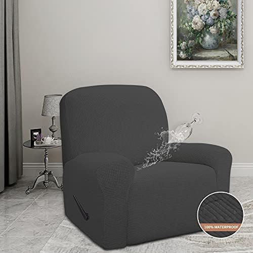 Easy-Going Waterproof Recliner Cover Dark Gray 1 Seat