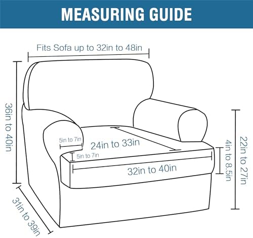 HVERSAILTEX 2 Piece Velvet Sofa Cover Set