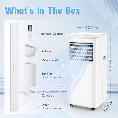 Sprbar 8500BTU Portable AC 3-in-1 with Fan and Dehumidifier 1