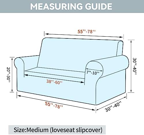 LURKA Stretch Loveseat Sofa Slipcover One Piece Cover