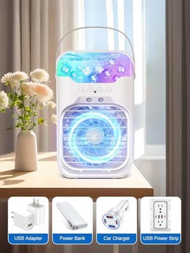 Portable Air Conditioner with 4 Speeds and 2 Cool Mists 1