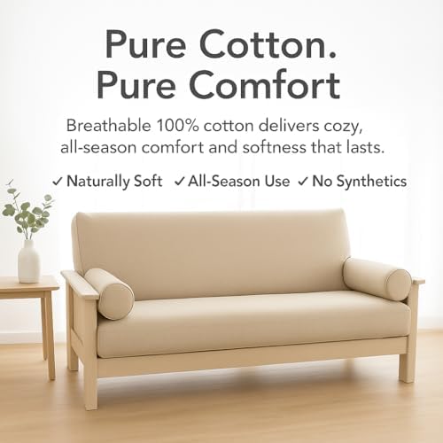 National Allergy Zippered Futon Cover Full Size - Black